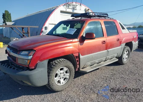 2002 Chevrolet Avalanche 1500 from USA, damaged, VIN 3GNEK13T92G304915